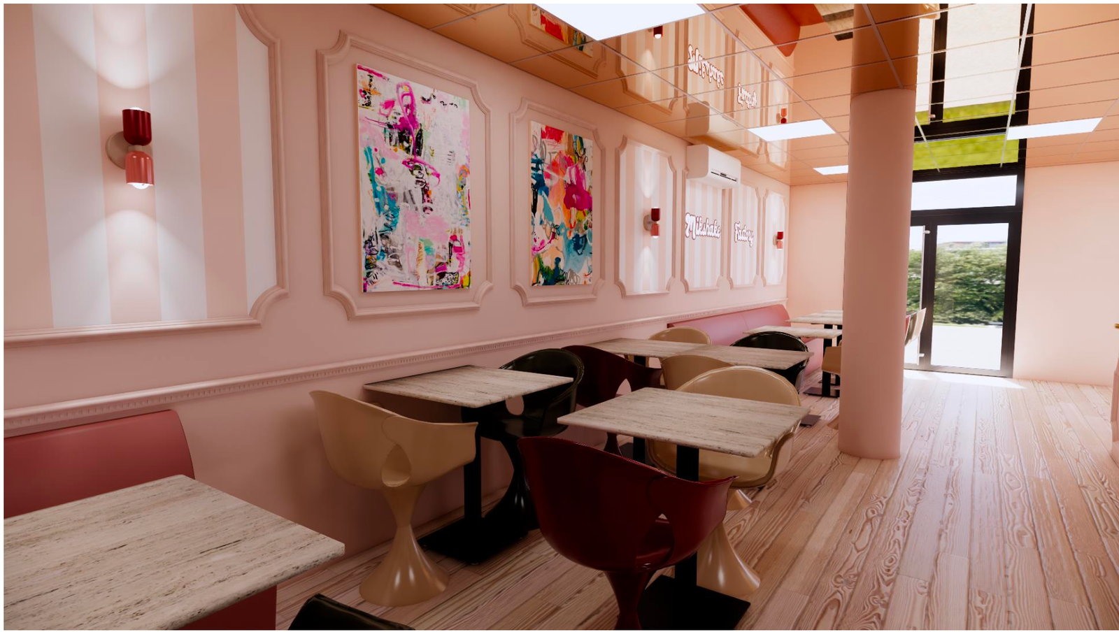 Intérieur Milkshake Factory